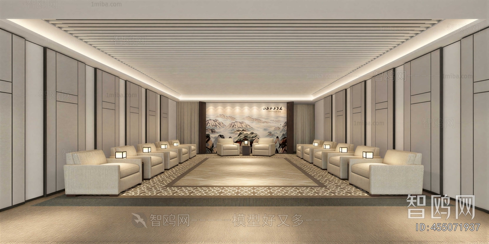 New Chinese Style Reception Room