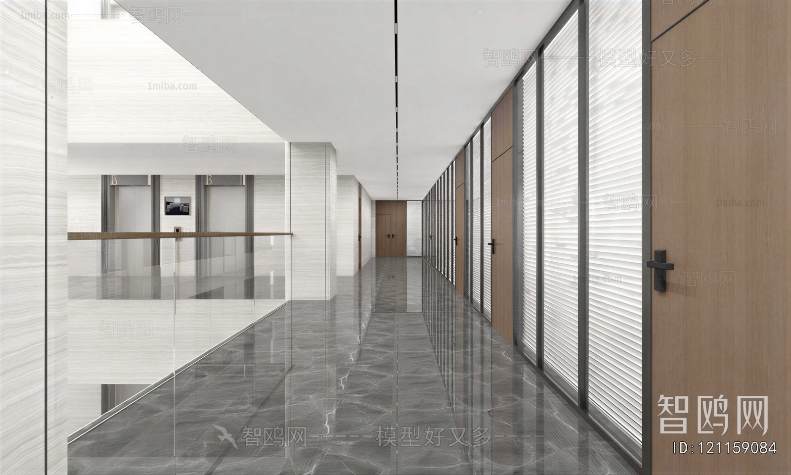 Modern Office Aisle