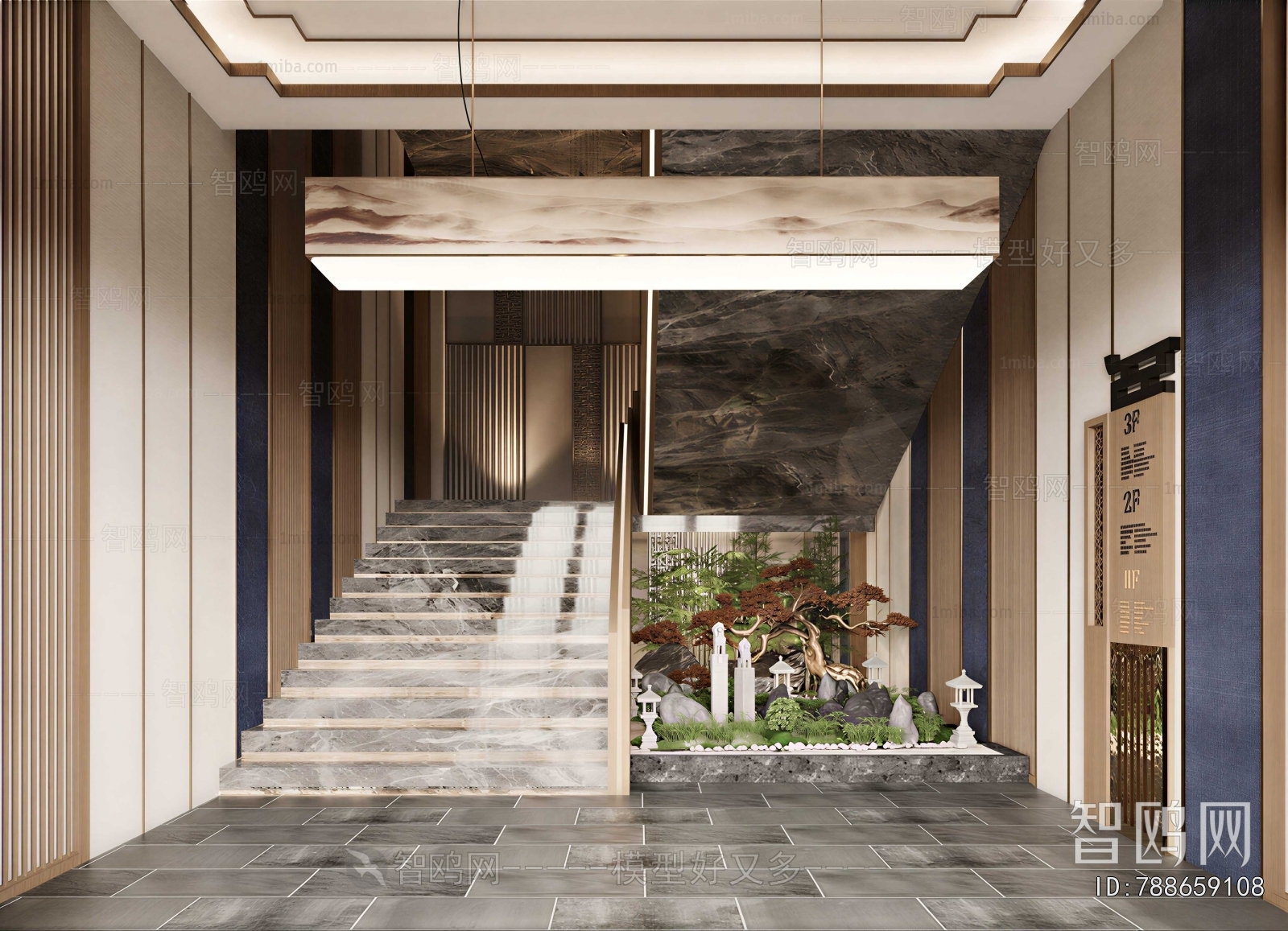 New Chinese Style Stairwell