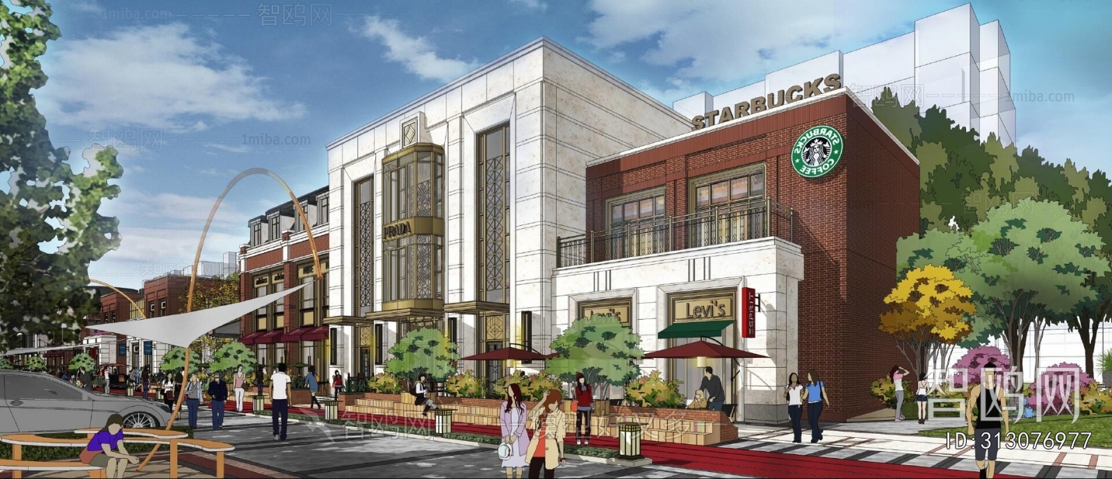 Modern Appearance Of Commercial Building