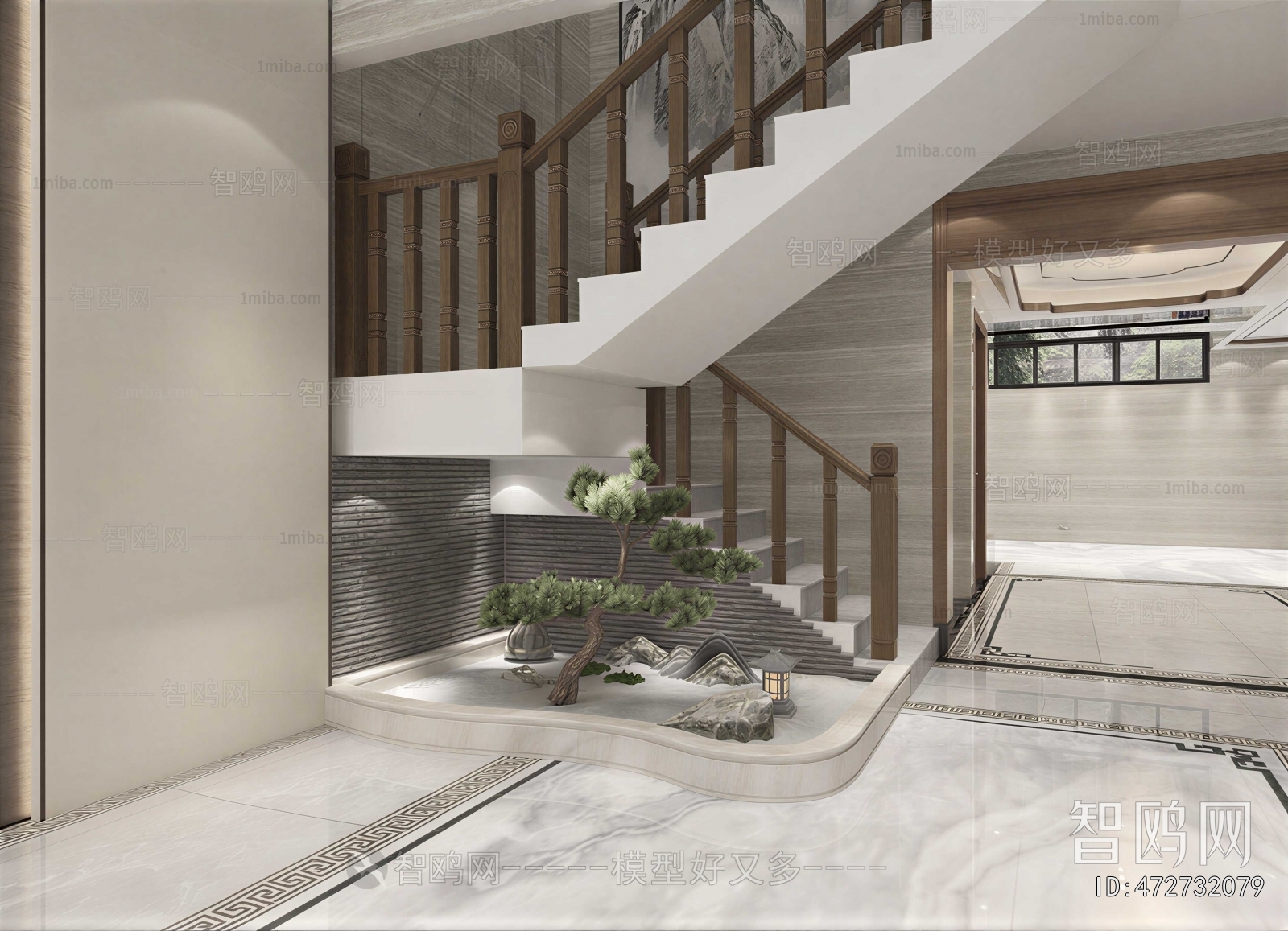New Chinese Style Stairwell