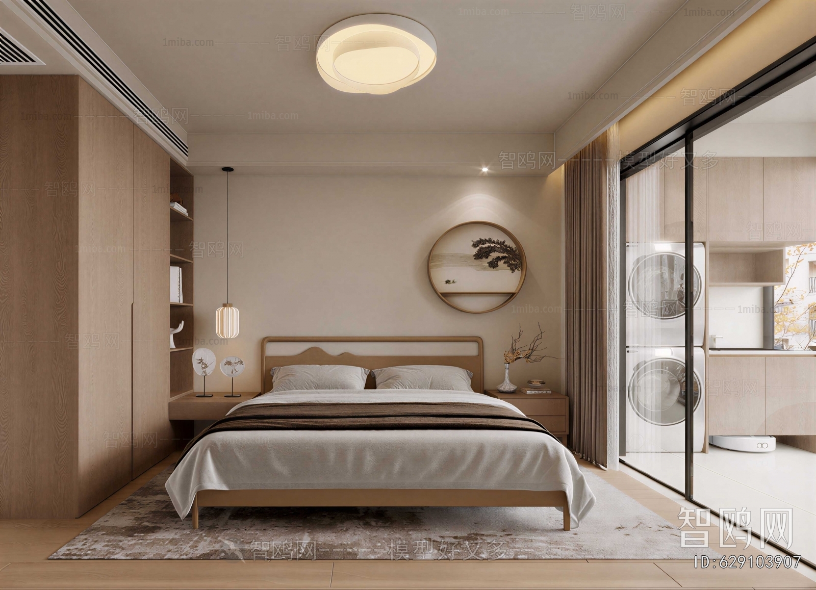 New Chinese Style Bedroom