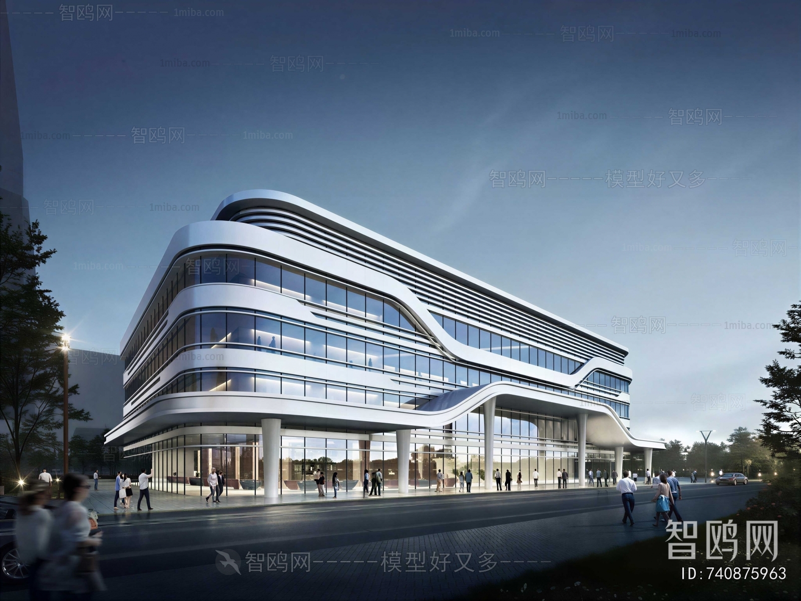 Modern Appearance Of Commercial Building