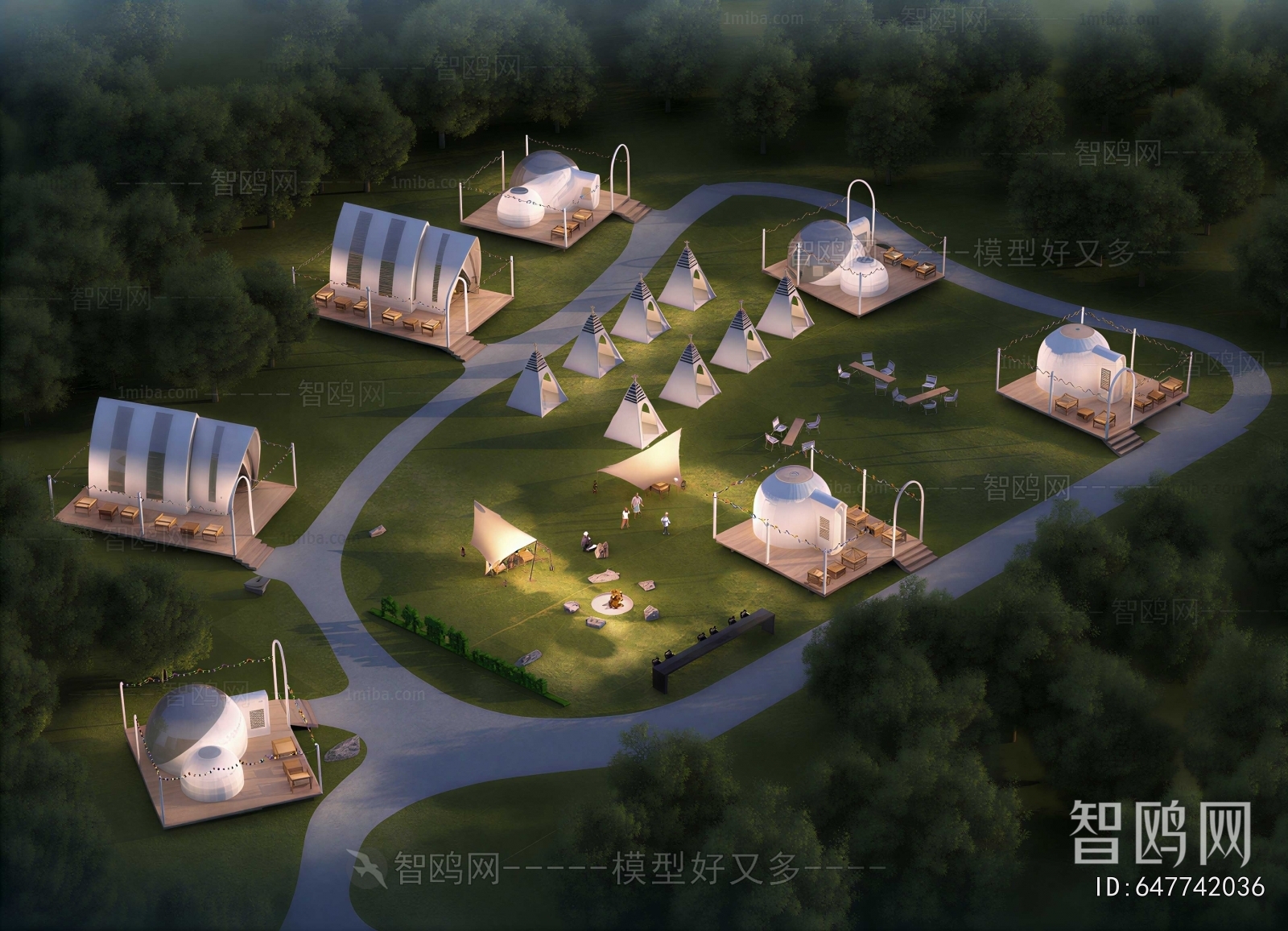 Modern Park Landscape