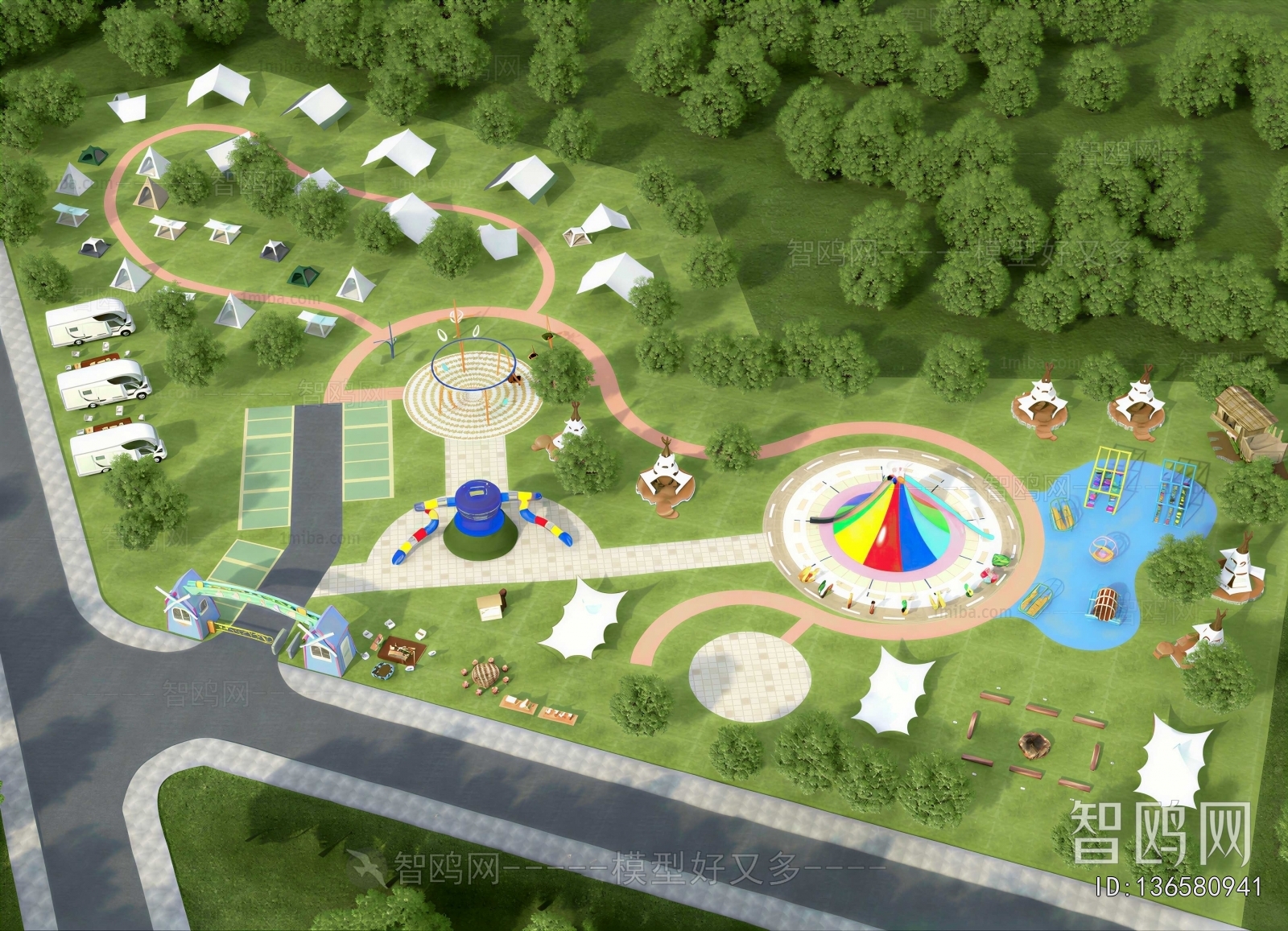 Modern Park Landscape