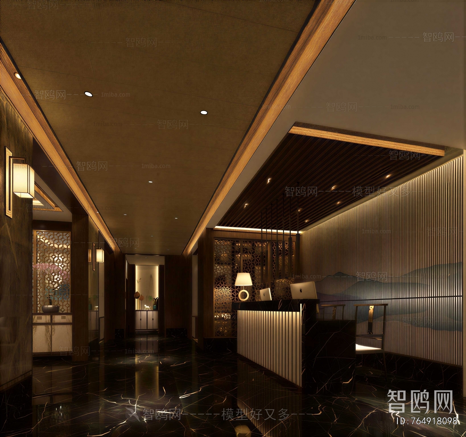 New Chinese Style Lobby Hall