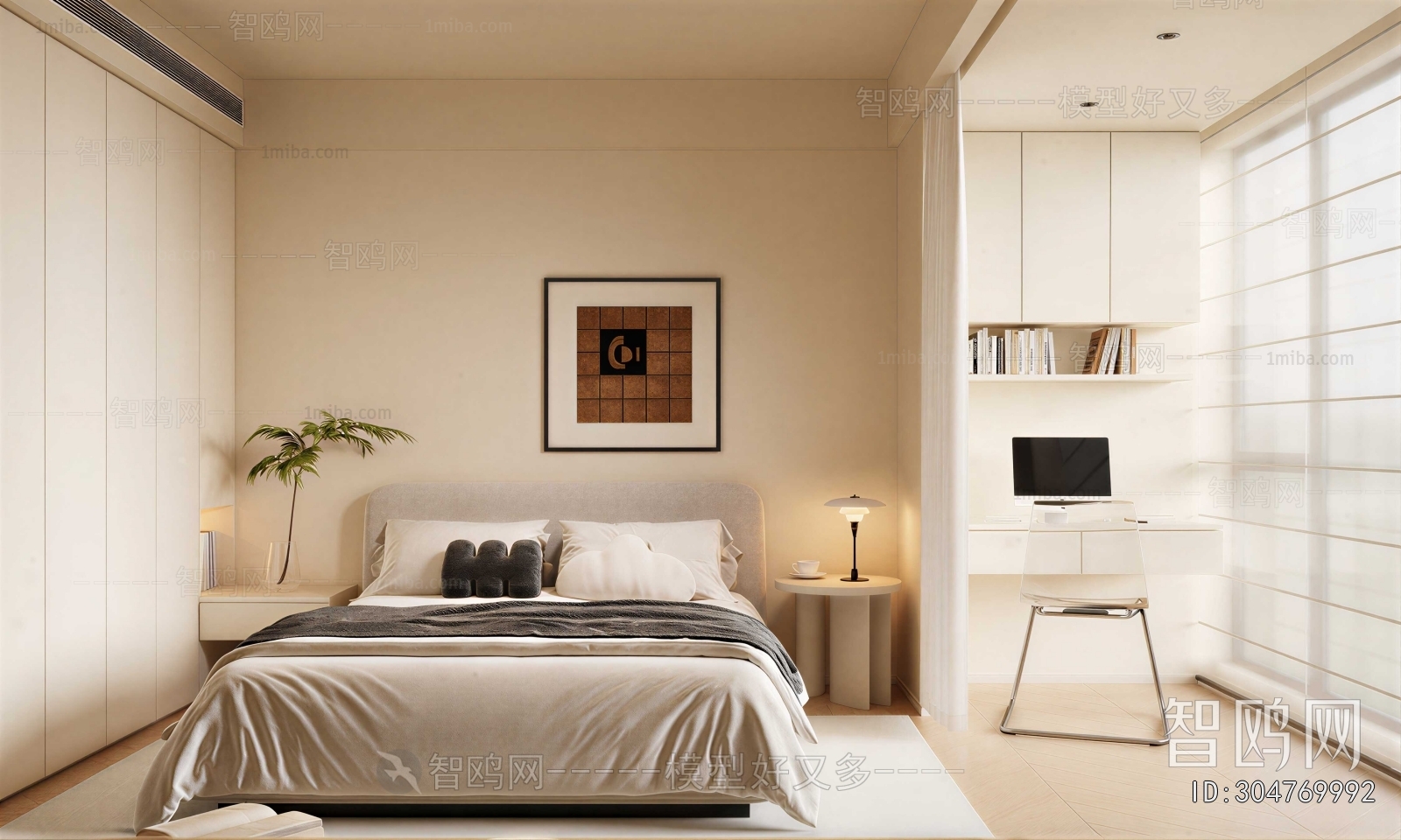 Wabi-sabi Style Bedroom