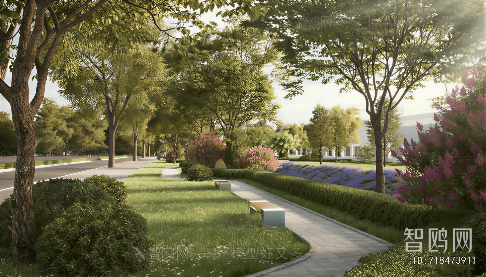 Modern Park Landscape
