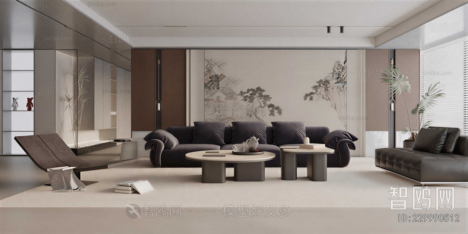 New Chinese Style A Living Room