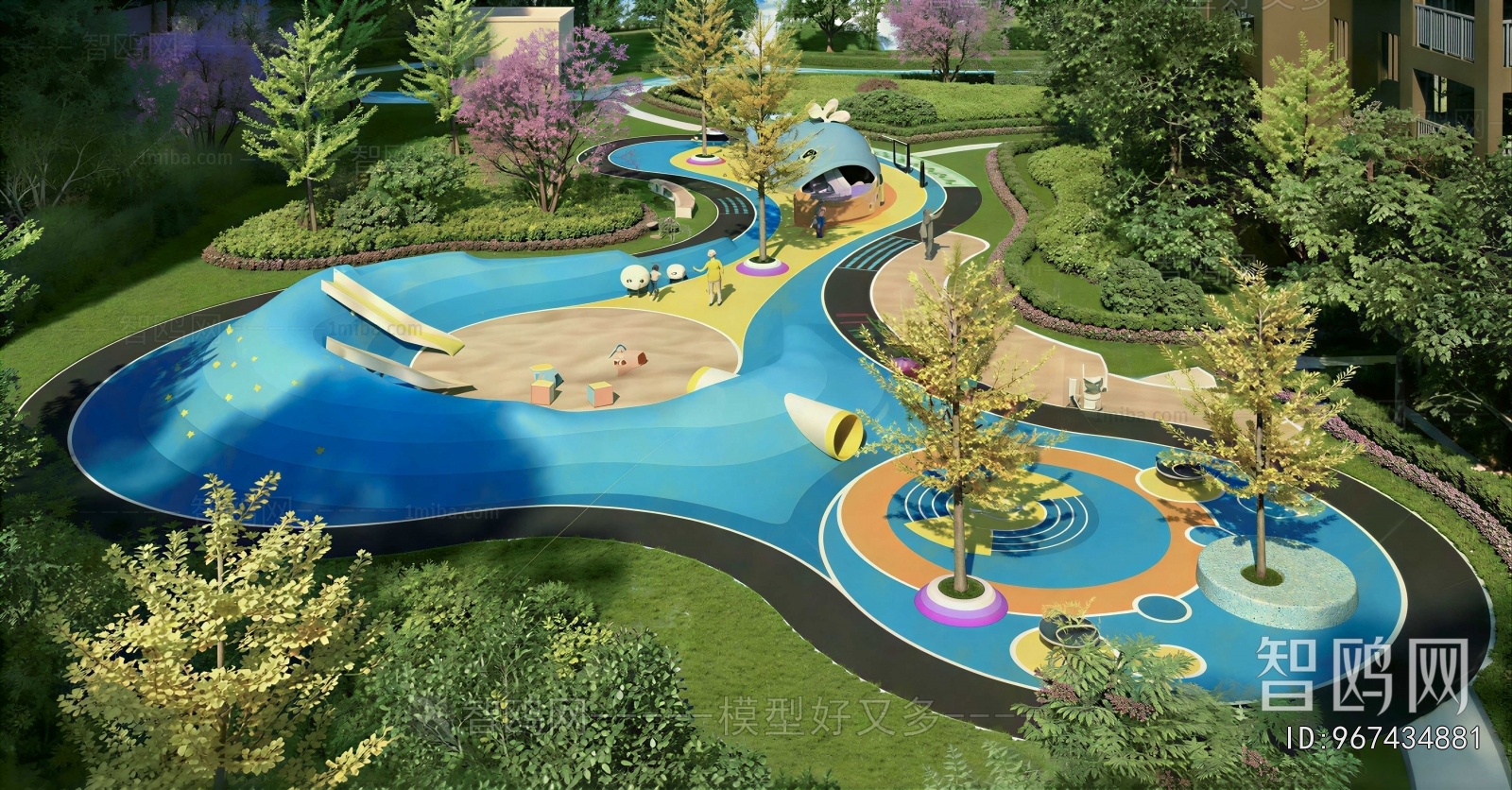 Modern Park Landscape