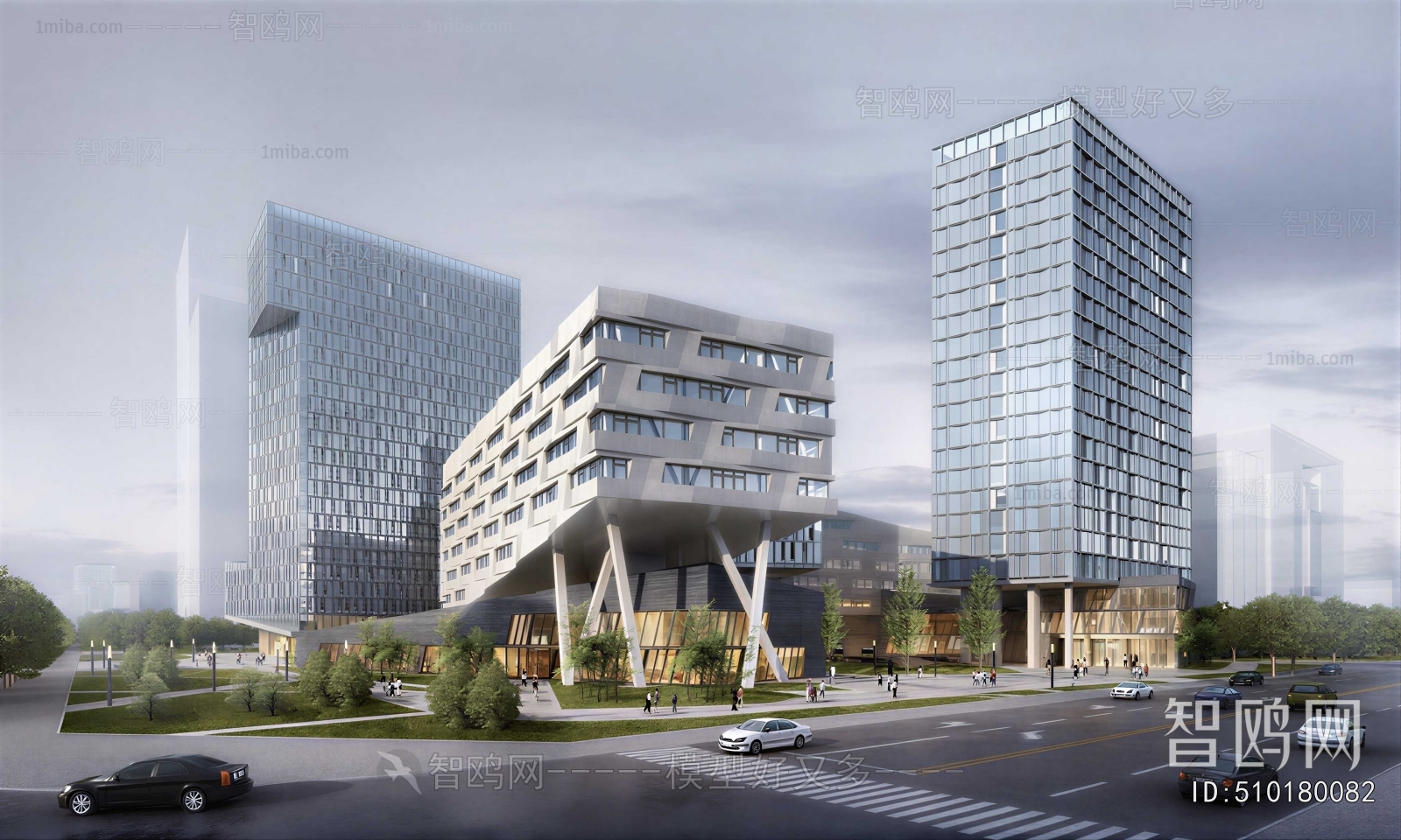 Modern Appearance Of Commercial Building