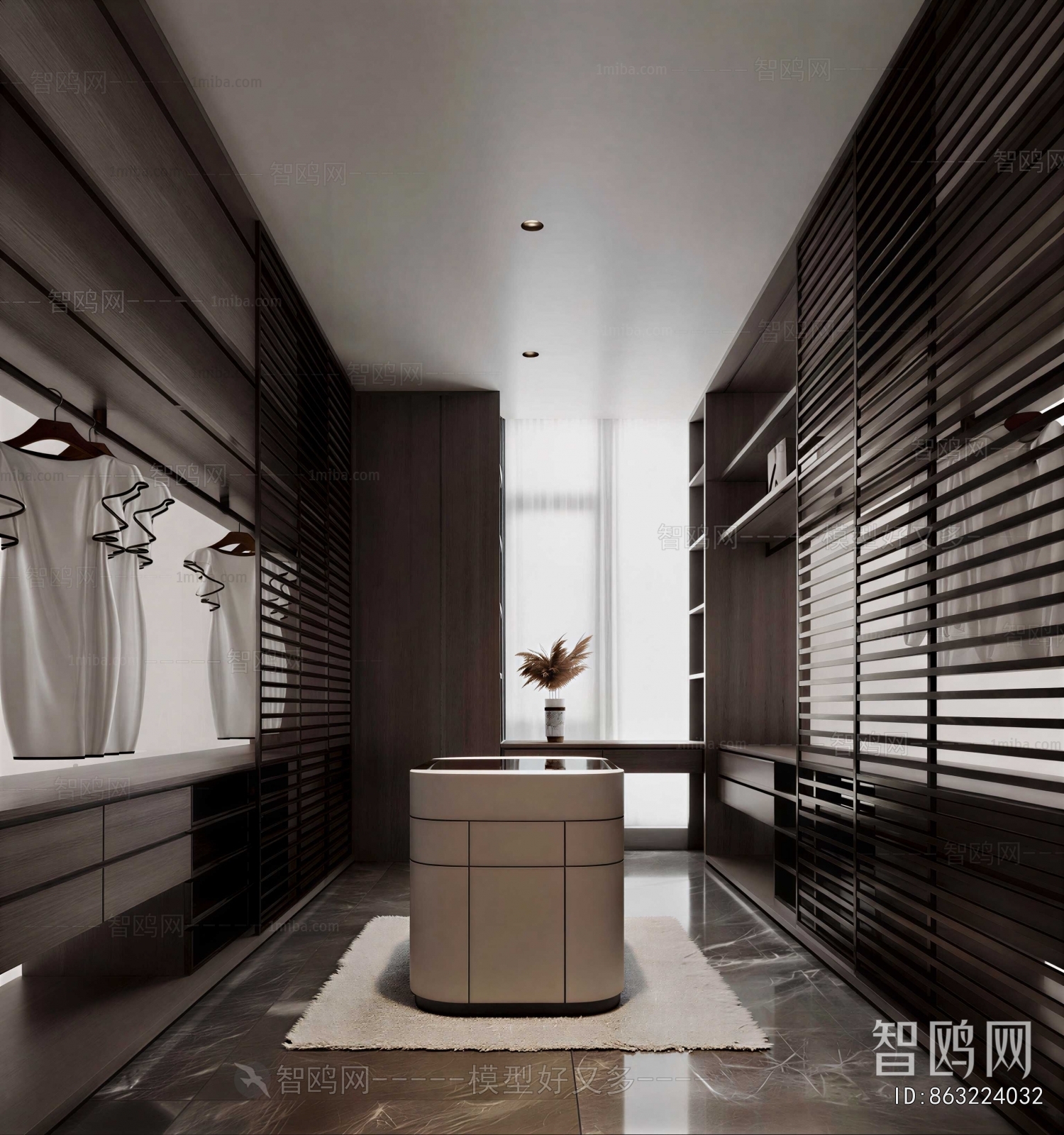 Modern Clothes Storage Area