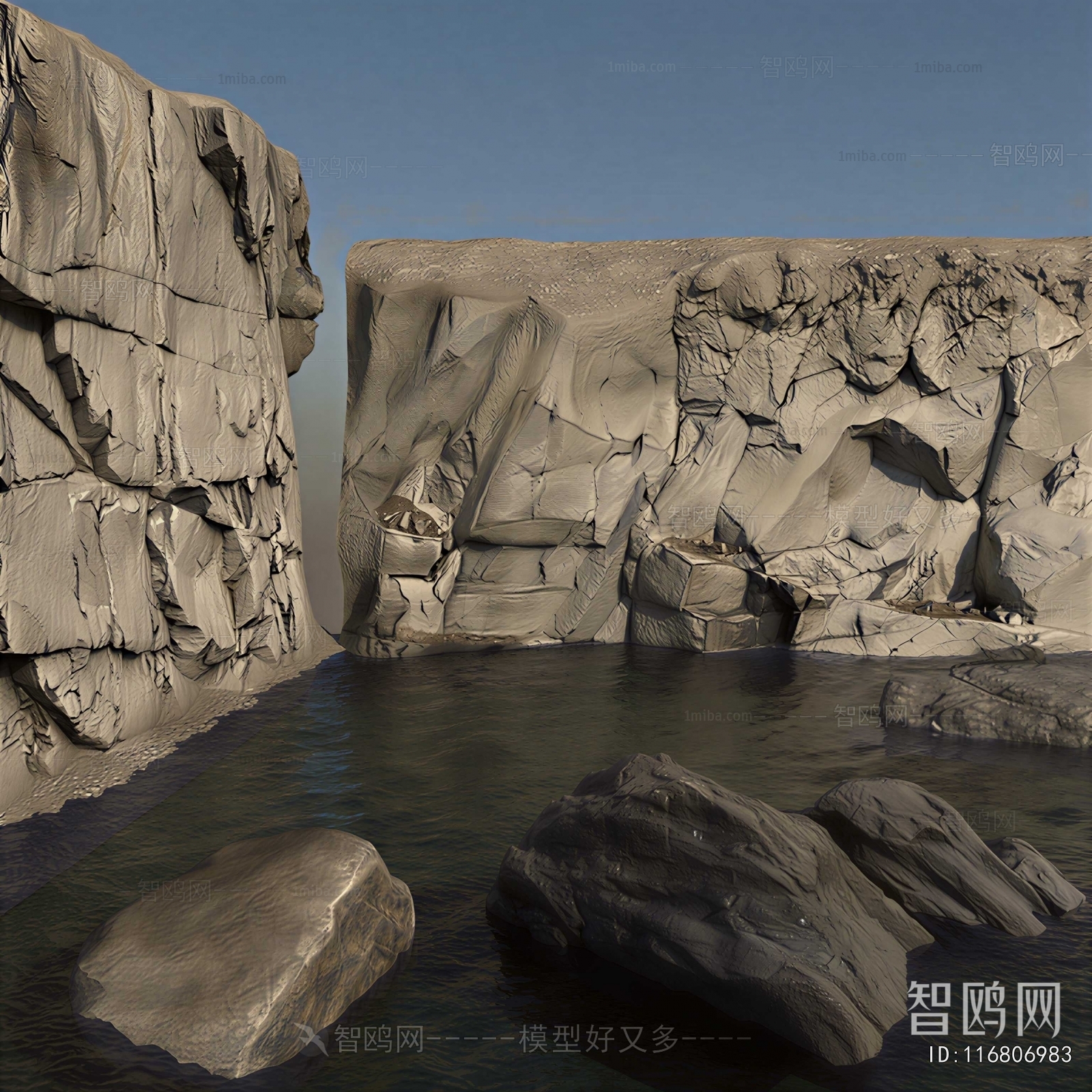Modern Rockery Waterscape