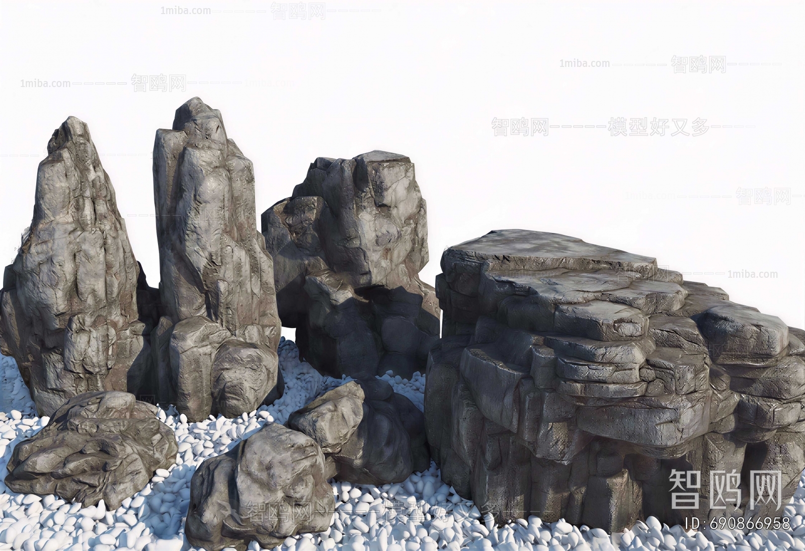 Modern Rockery Waterscape