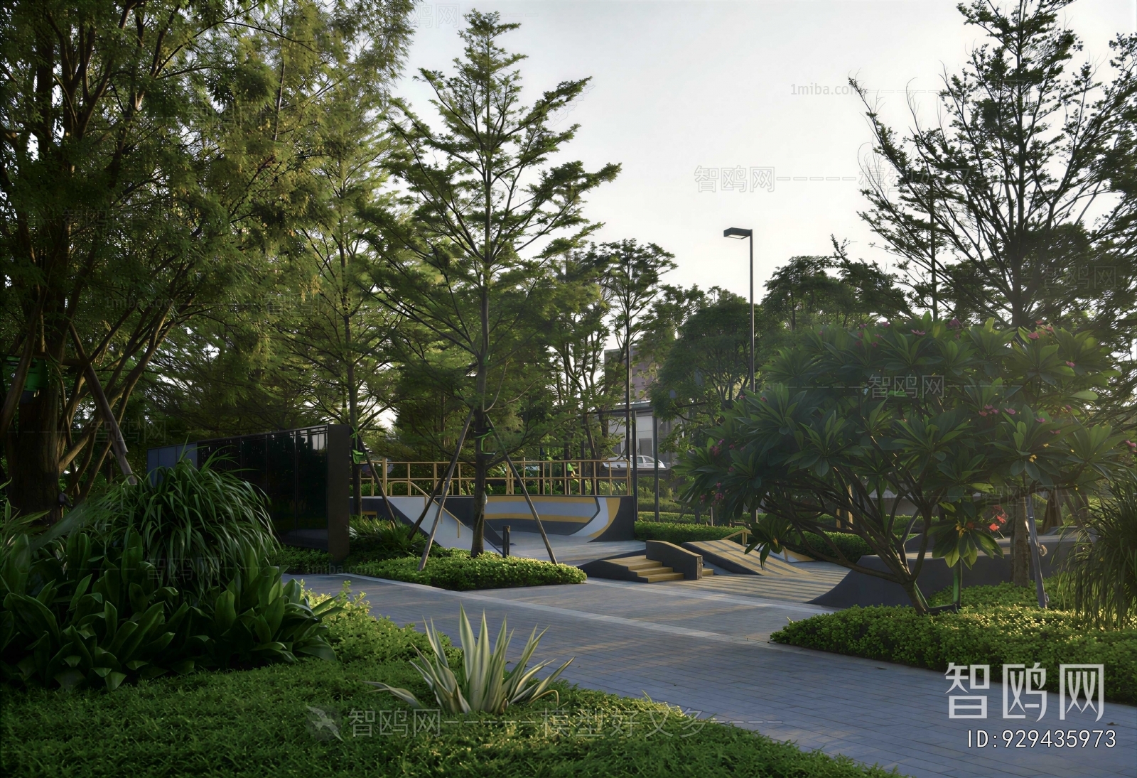 Modern Park Landscape