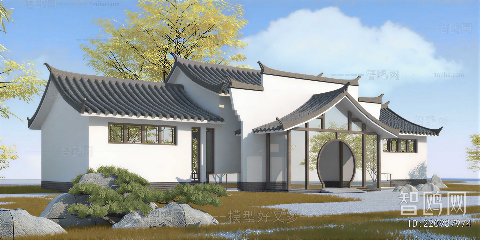 New Chinese Style Courtyard/landscape