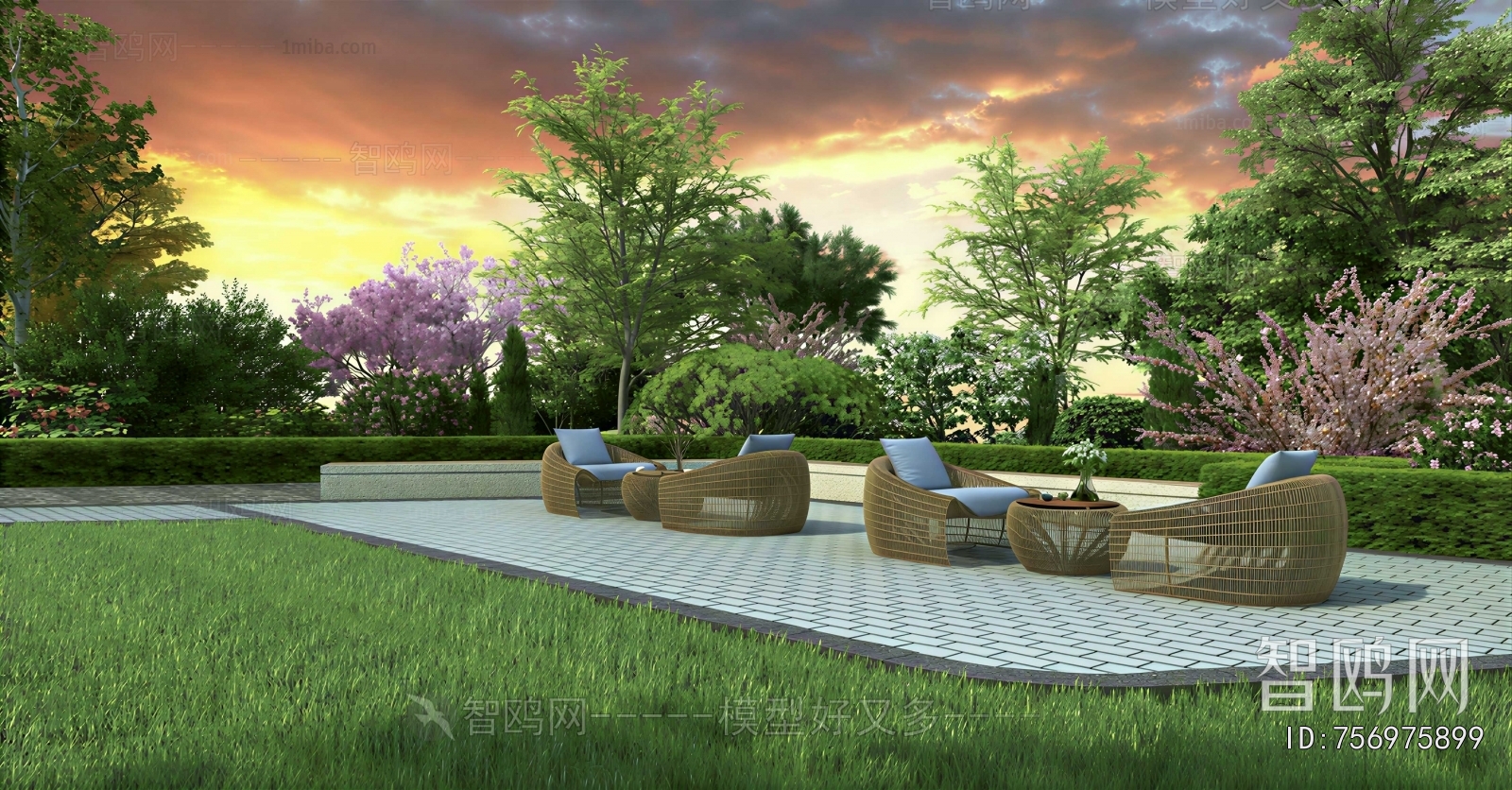 Modern Courtyard/landscape