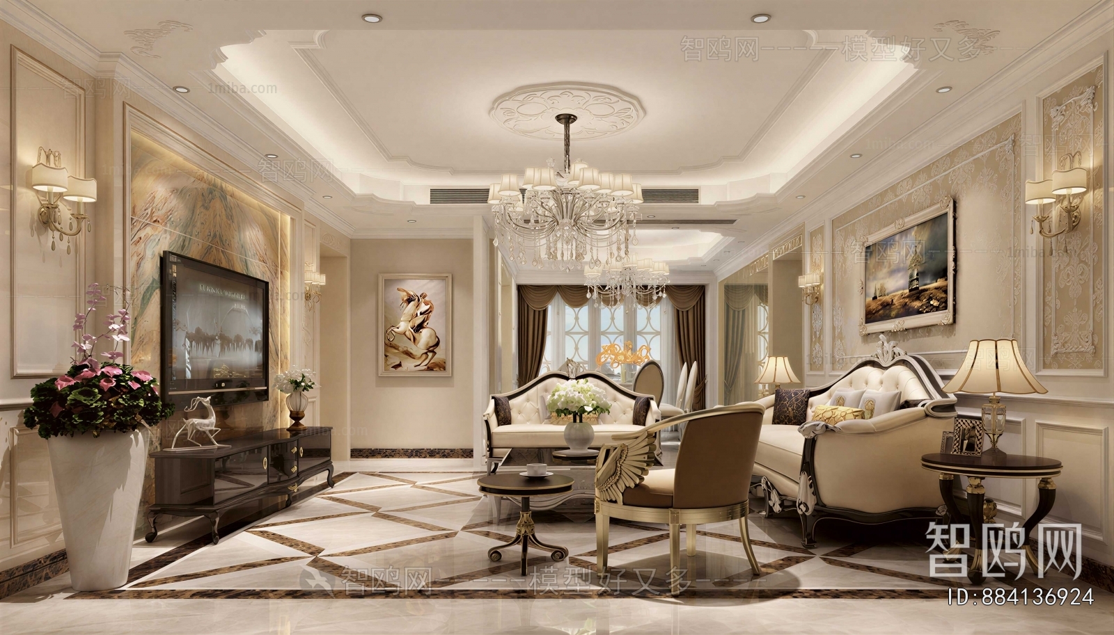 European Style A Living Room
