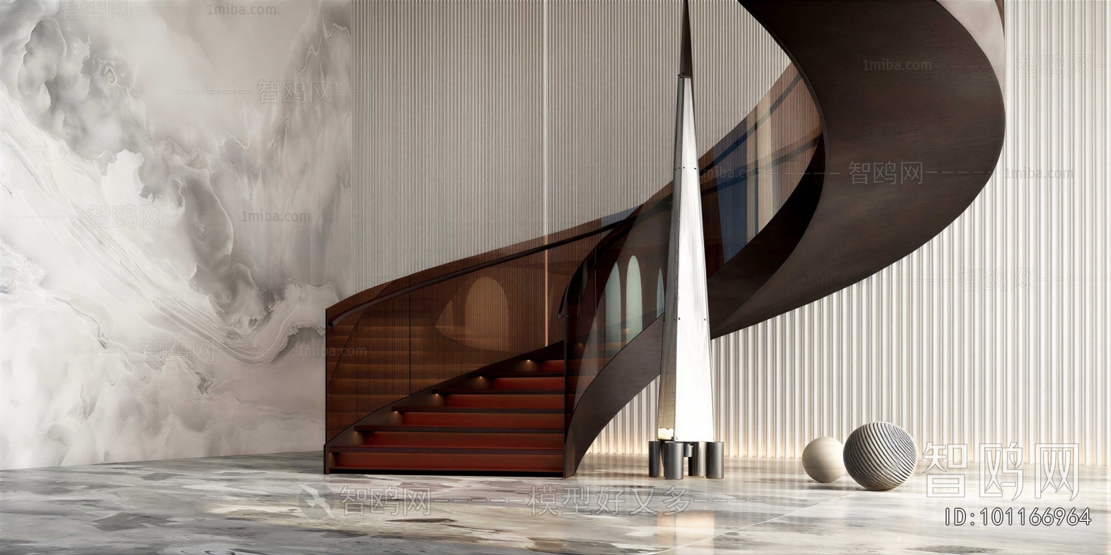 Modern Rotating Staircase
