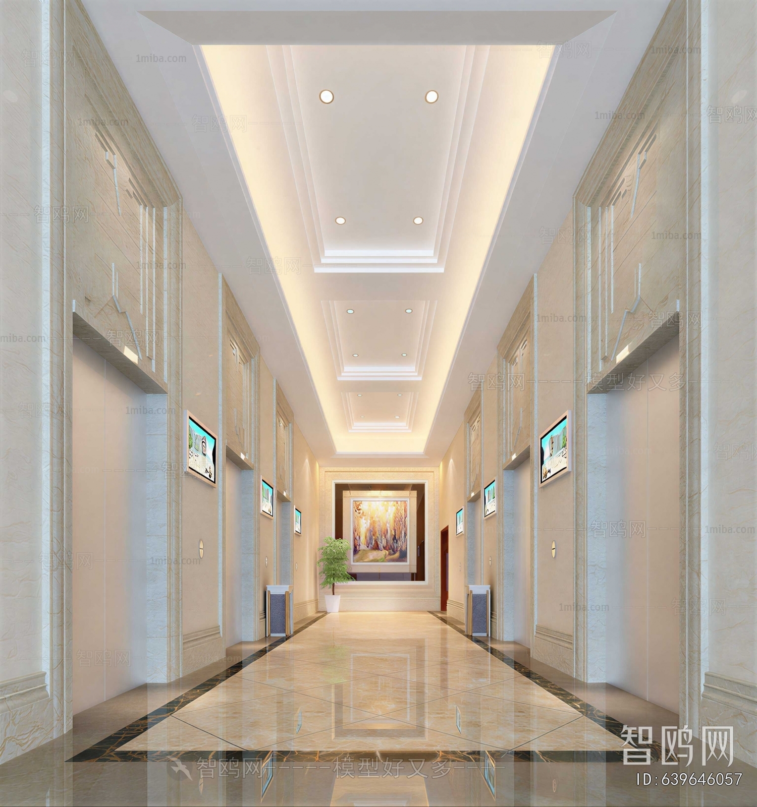 Modern Elevator Hall