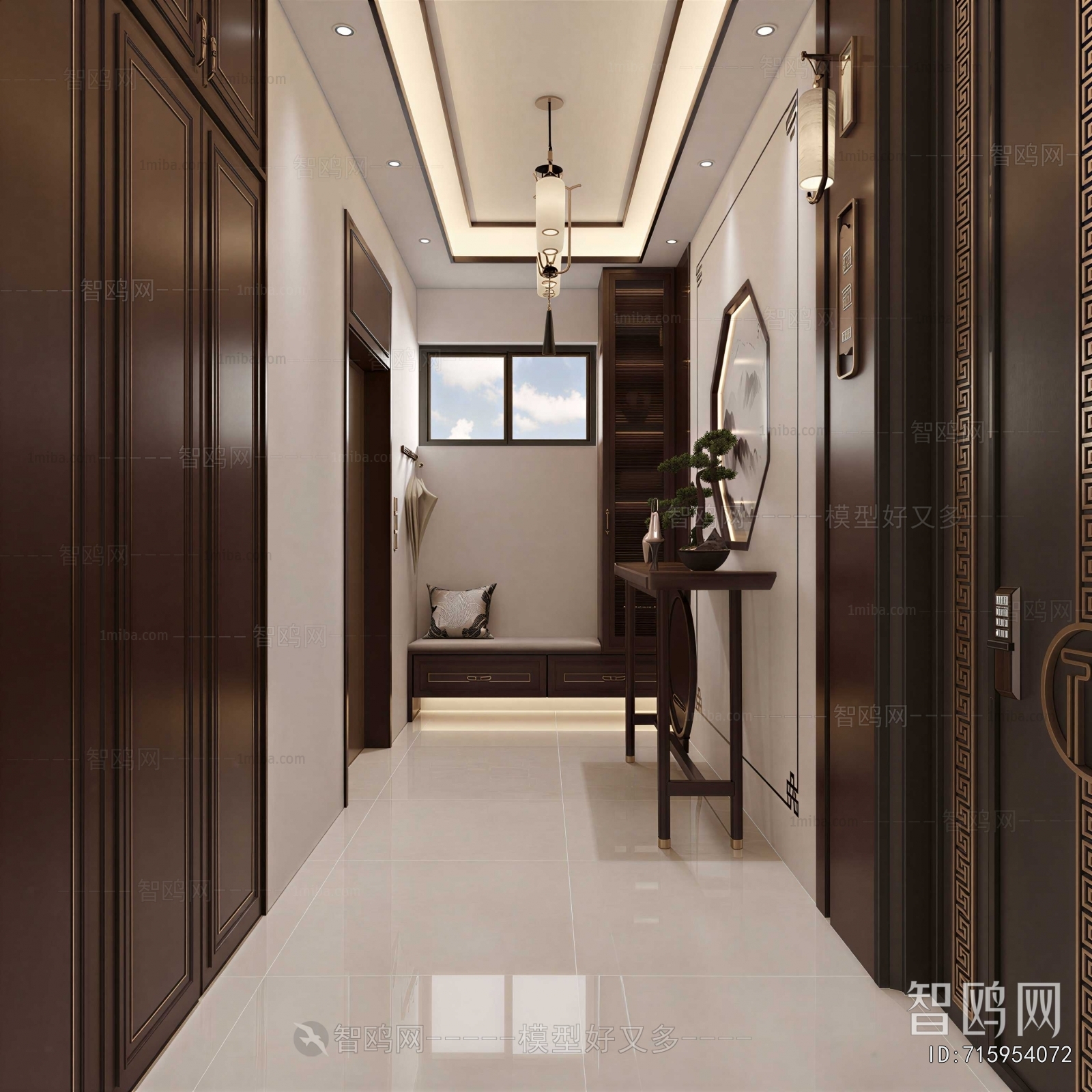 New Chinese Style Hallway