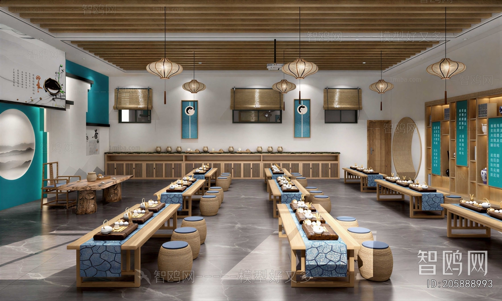 New Chinese Style Teahouse Tea House