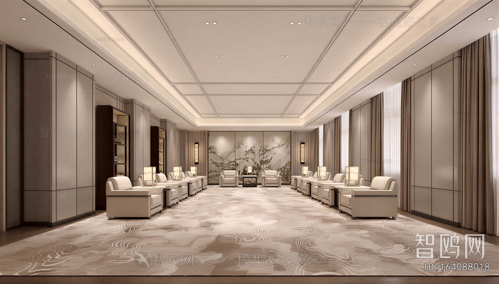 New Chinese Style Reception Room