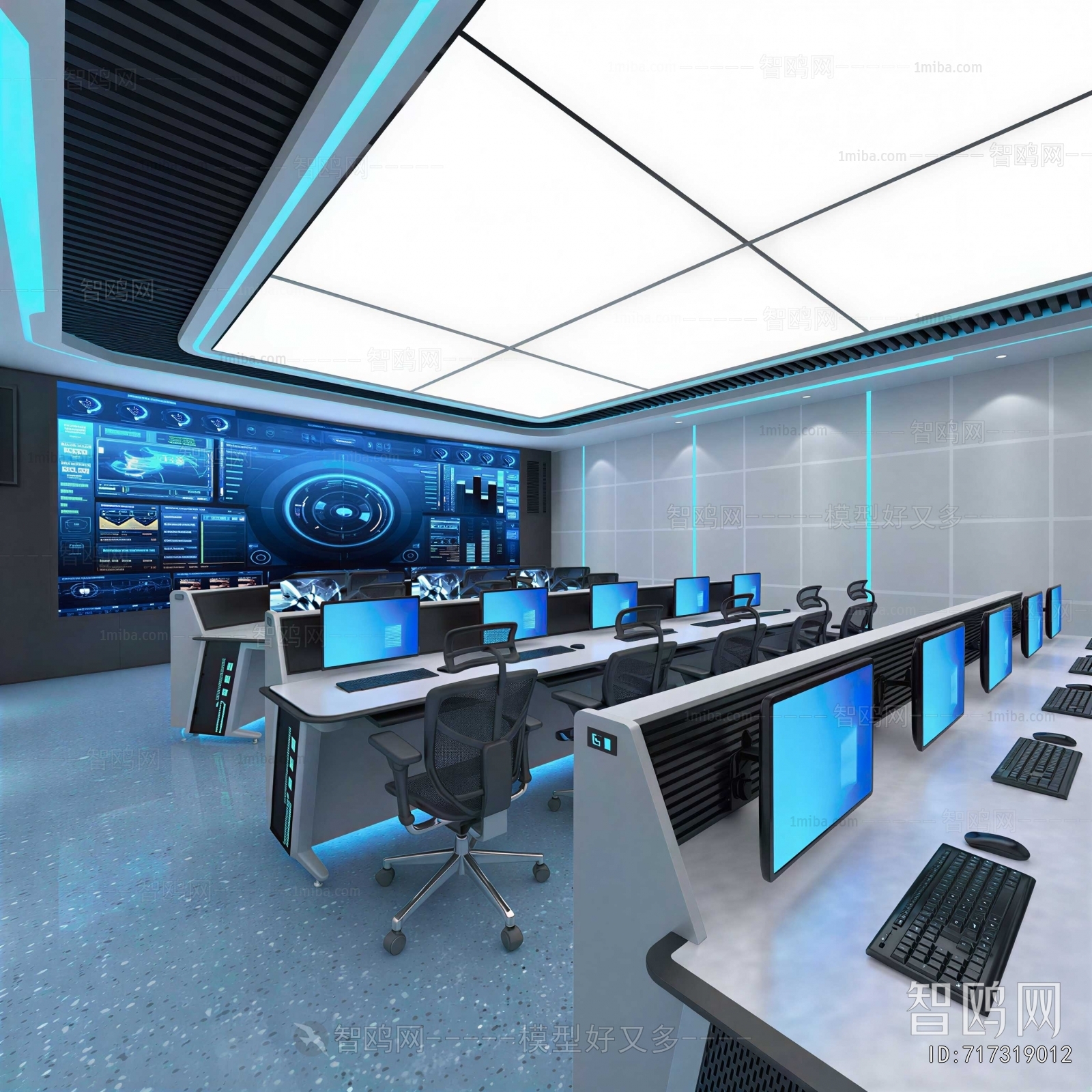 Modern Monitor Room