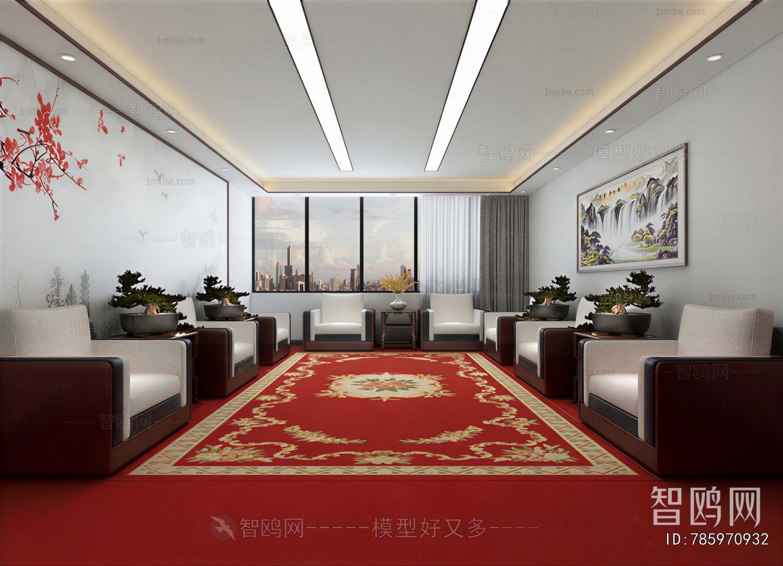New Chinese Style Reception Room