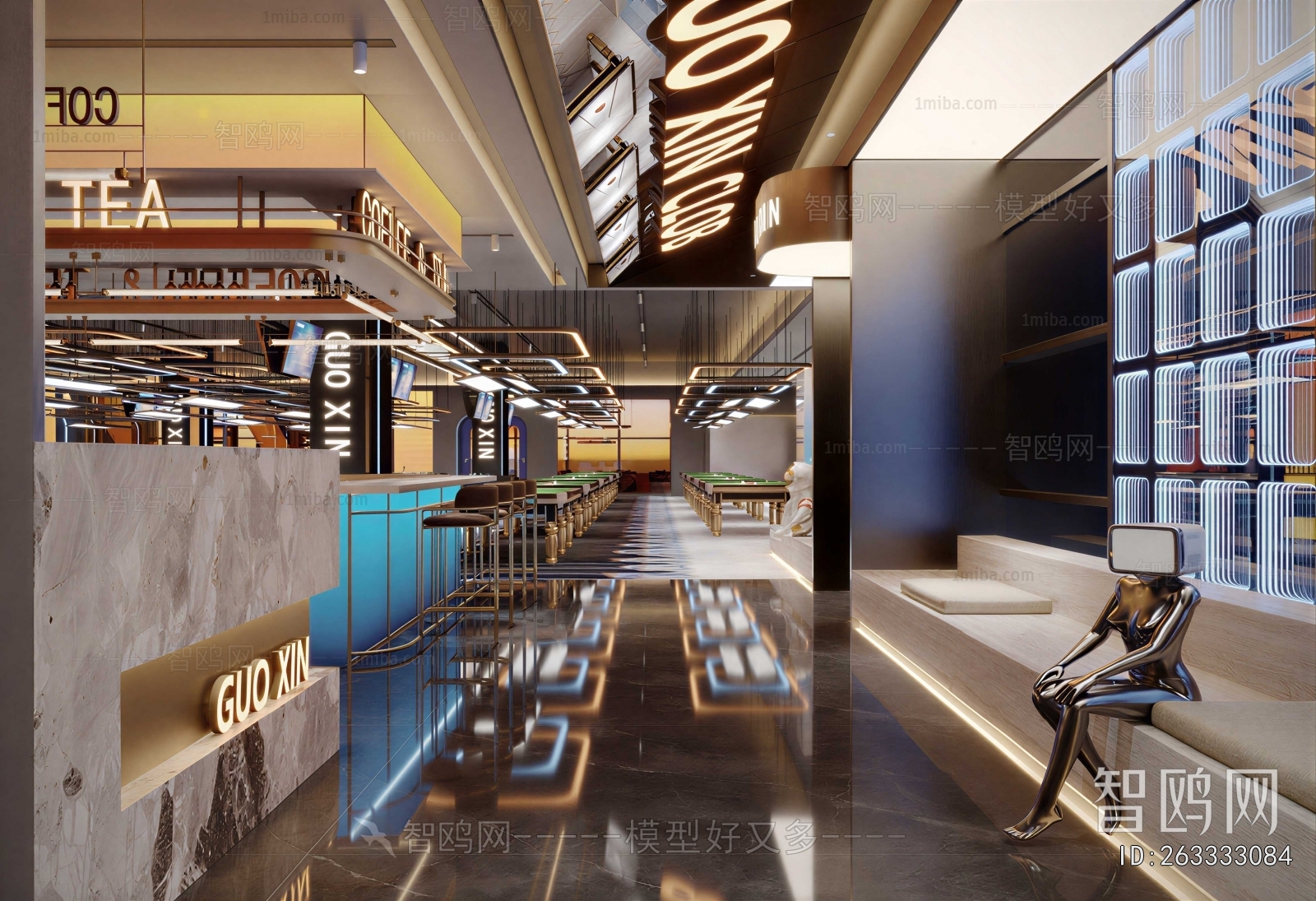 Modern Billiard Room