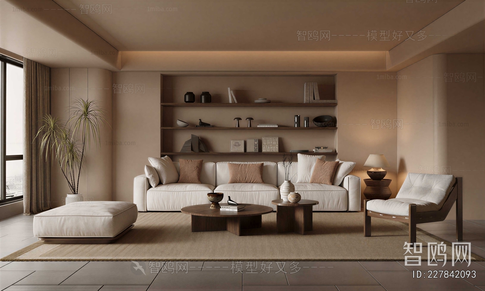 Wabi-sabi Style A Living Room