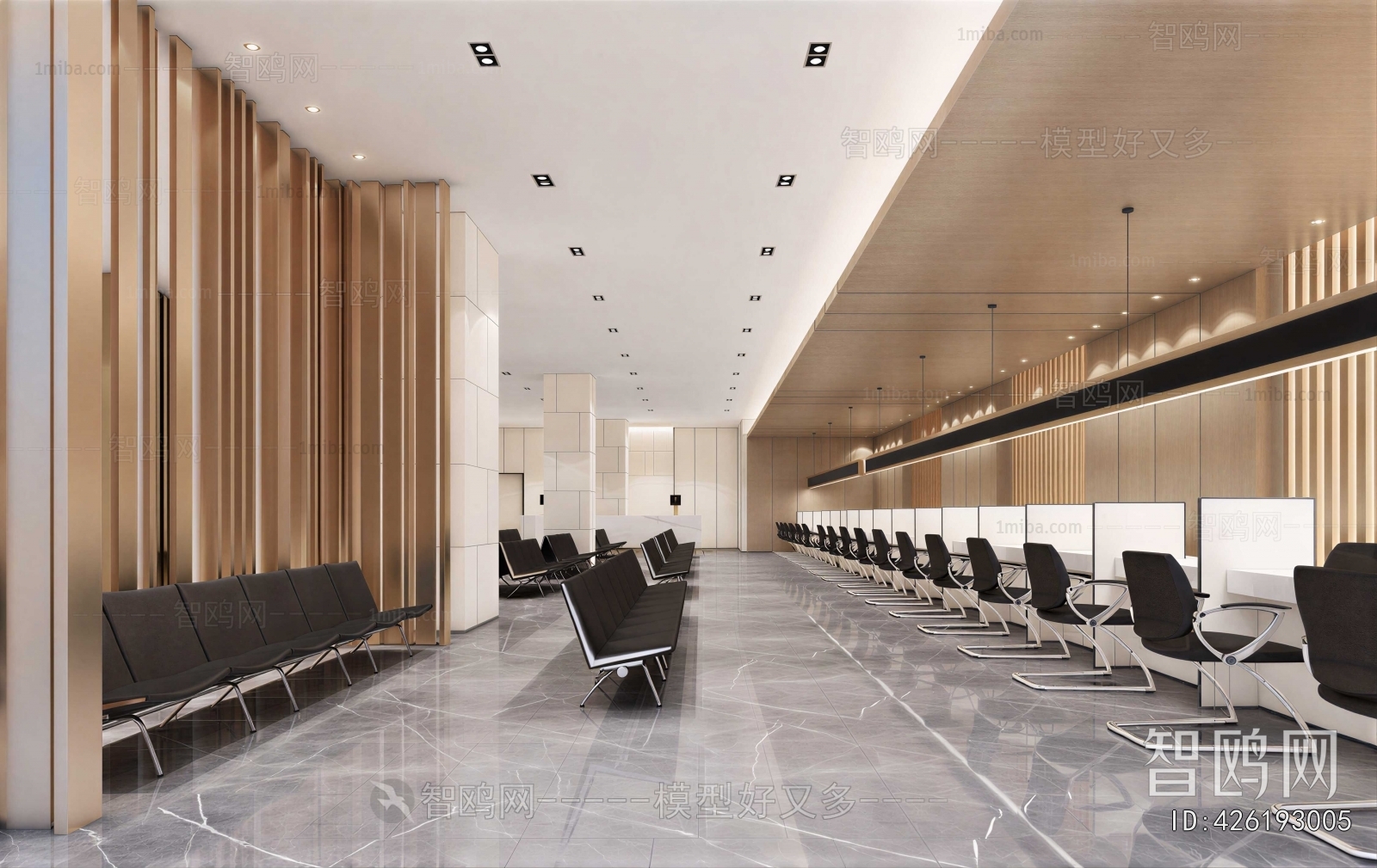 Modern Office Reception Desk