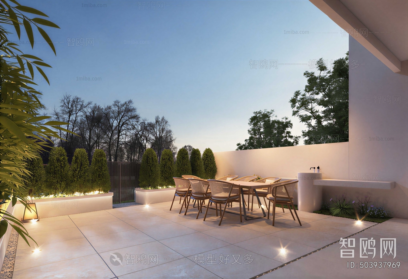 Modern Courtyard/landscape