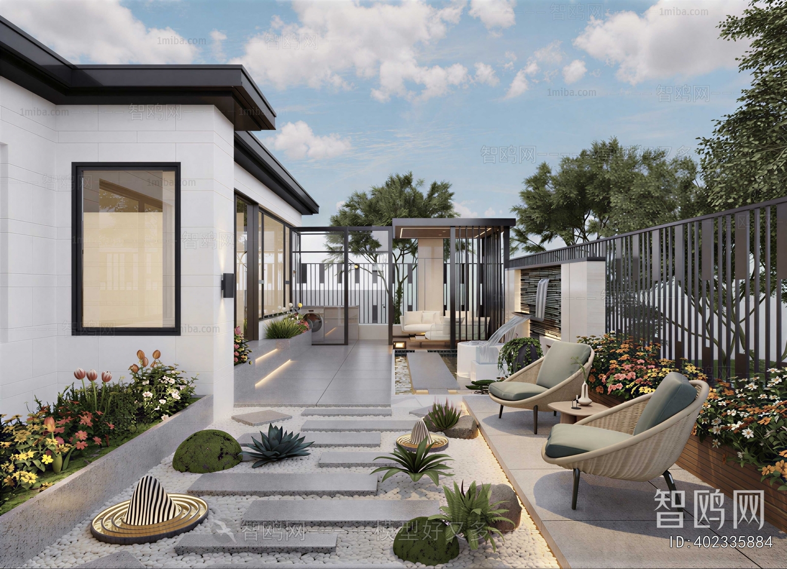 Modern Courtyard/landscape