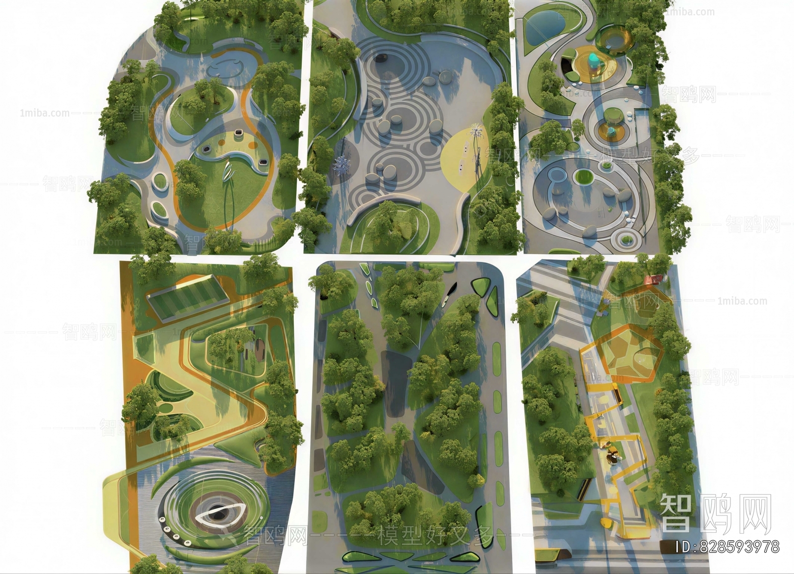 Modern Park Landscape
