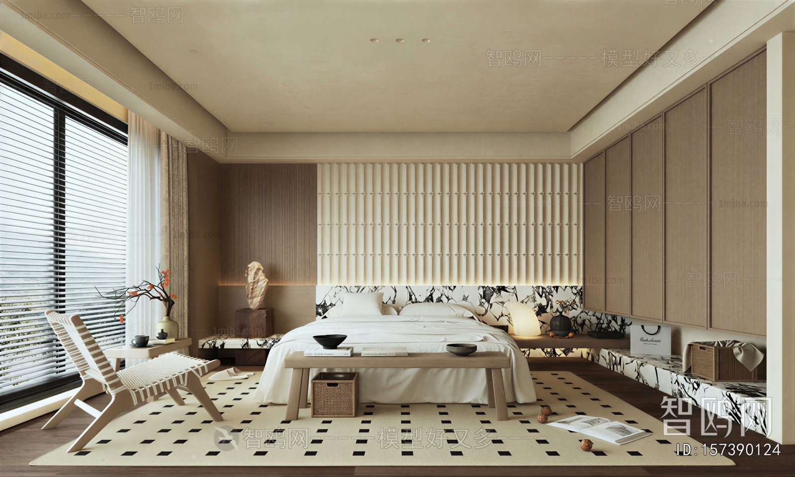 Wabi-sabi Style Bedroom