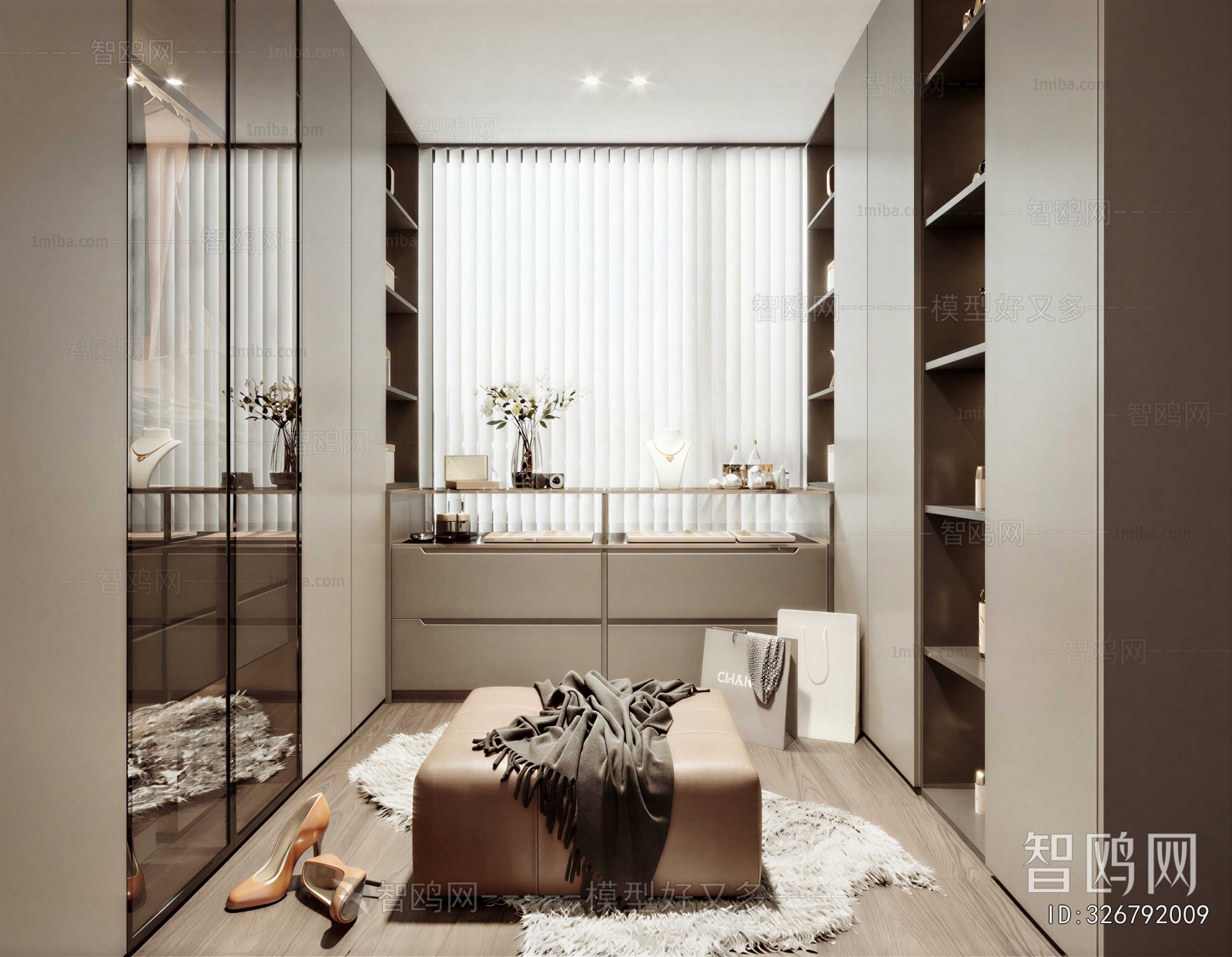 Modern Clothes Storage Area