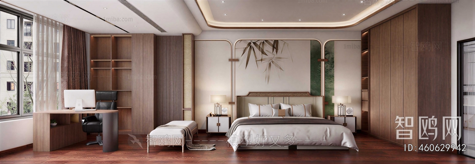 New Chinese Style Bedroom