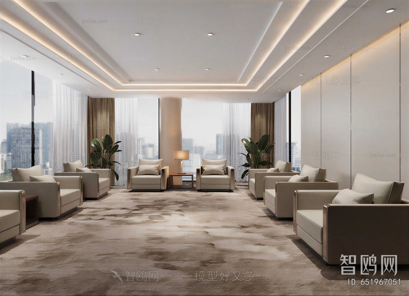 New Chinese Style Reception Room