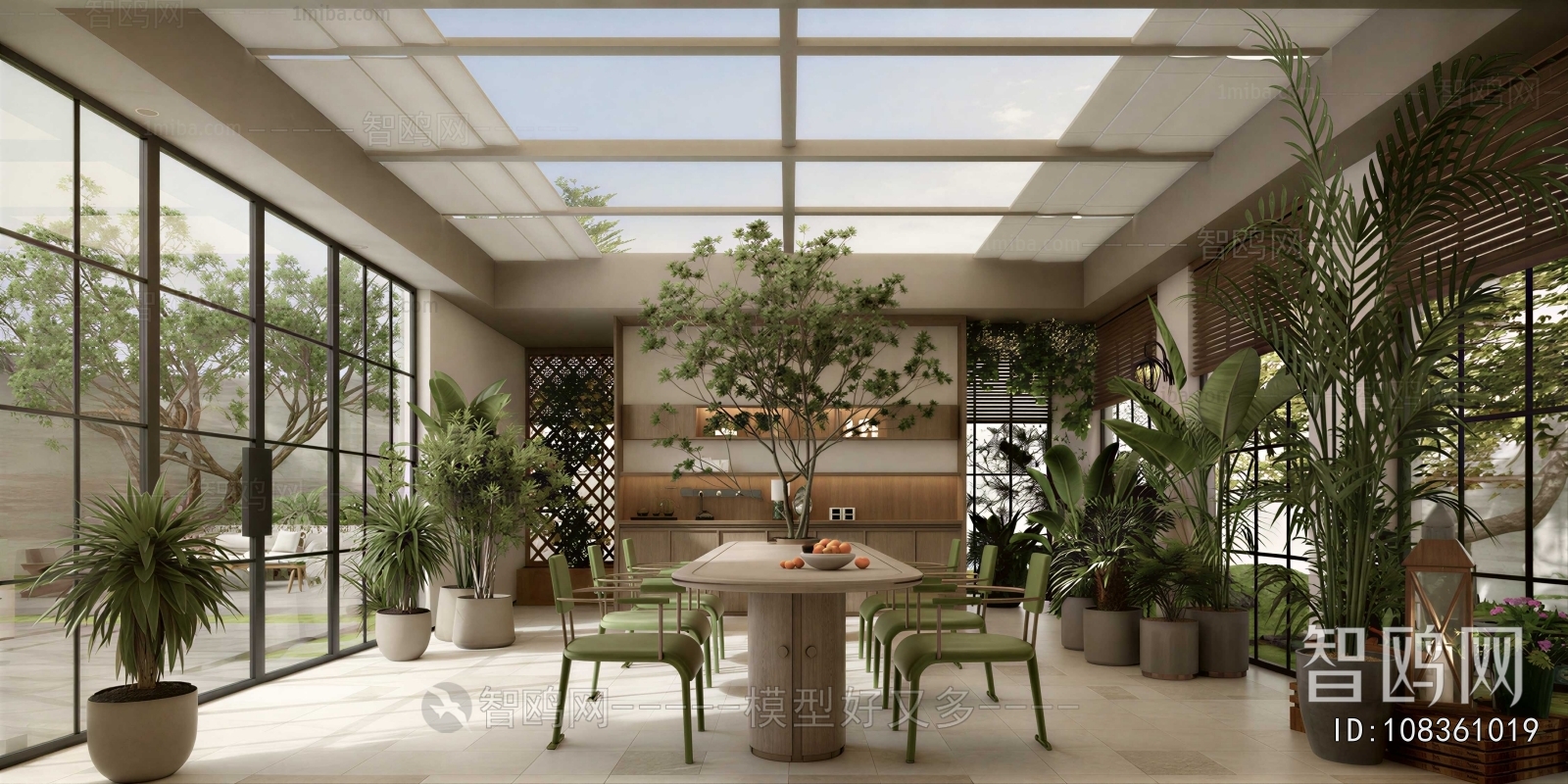 Wabi-sabi Style Dining Room