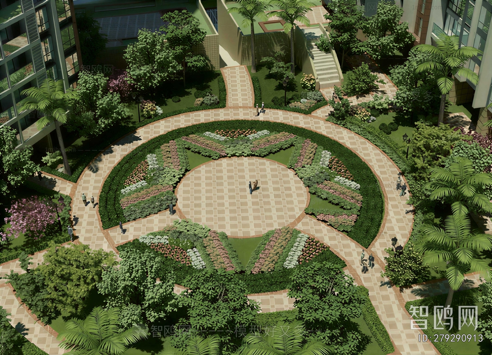 Modern Park Landscape