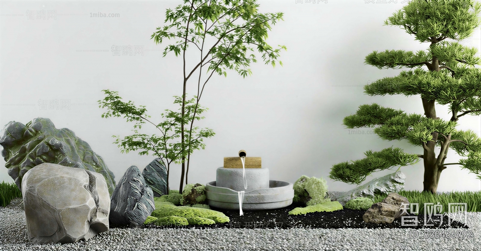 New Chinese Style Rockery Waterscape