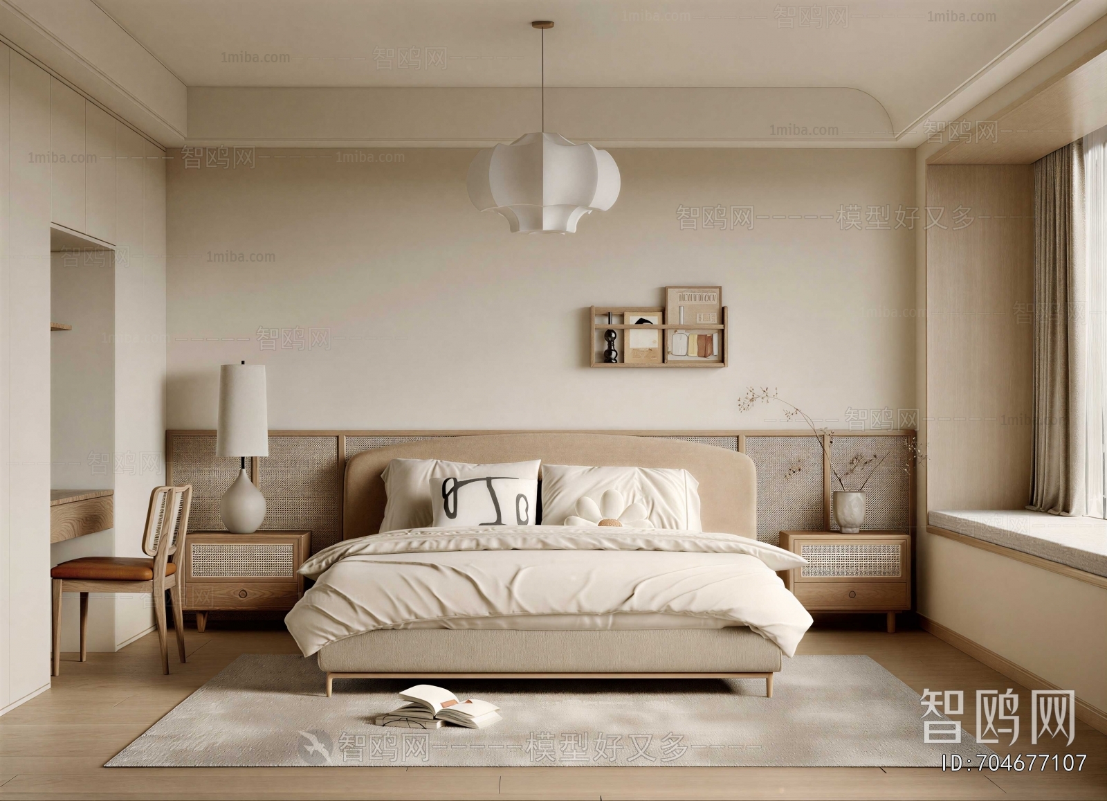 Wabi-sabi Style Bedroom