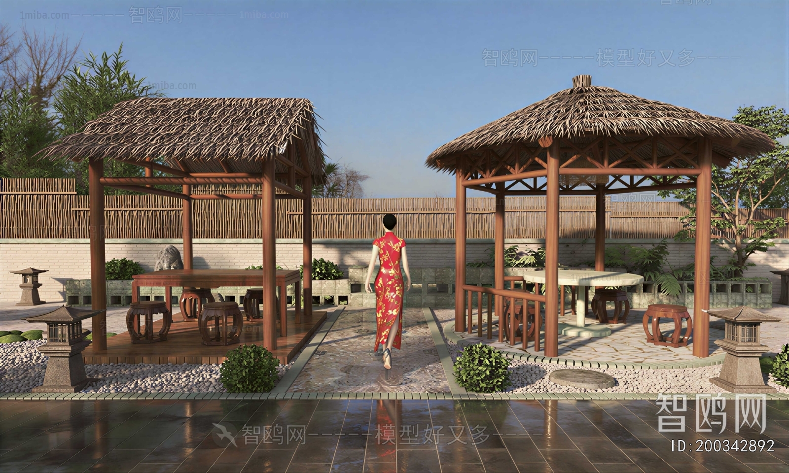 New Chinese Style Courtyard/landscape