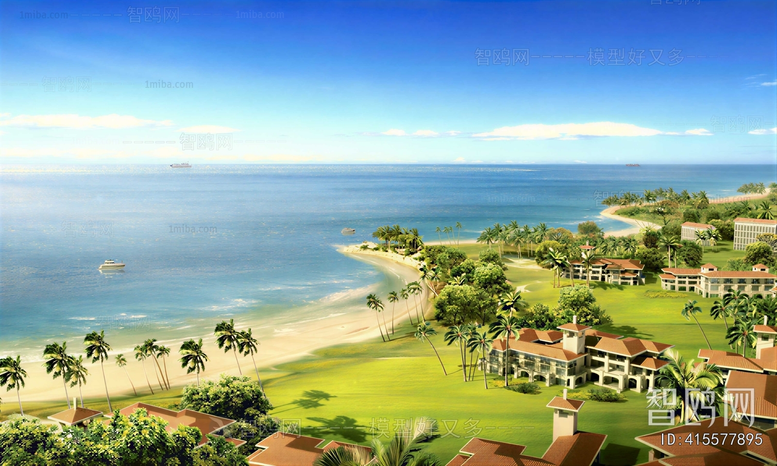 Modern Architectural Bird's-eye View Planning