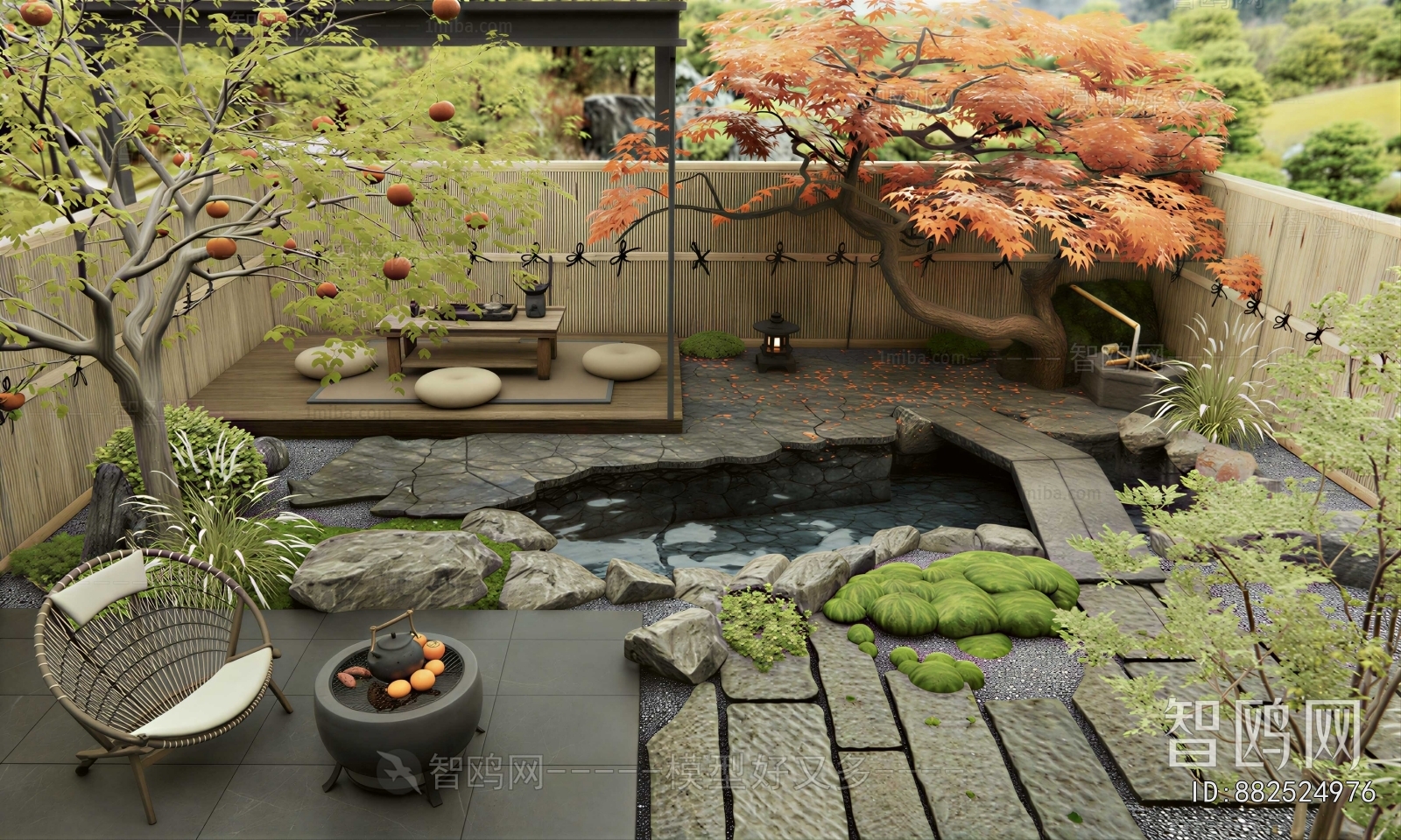 New Chinese Style Courtyard/landscape