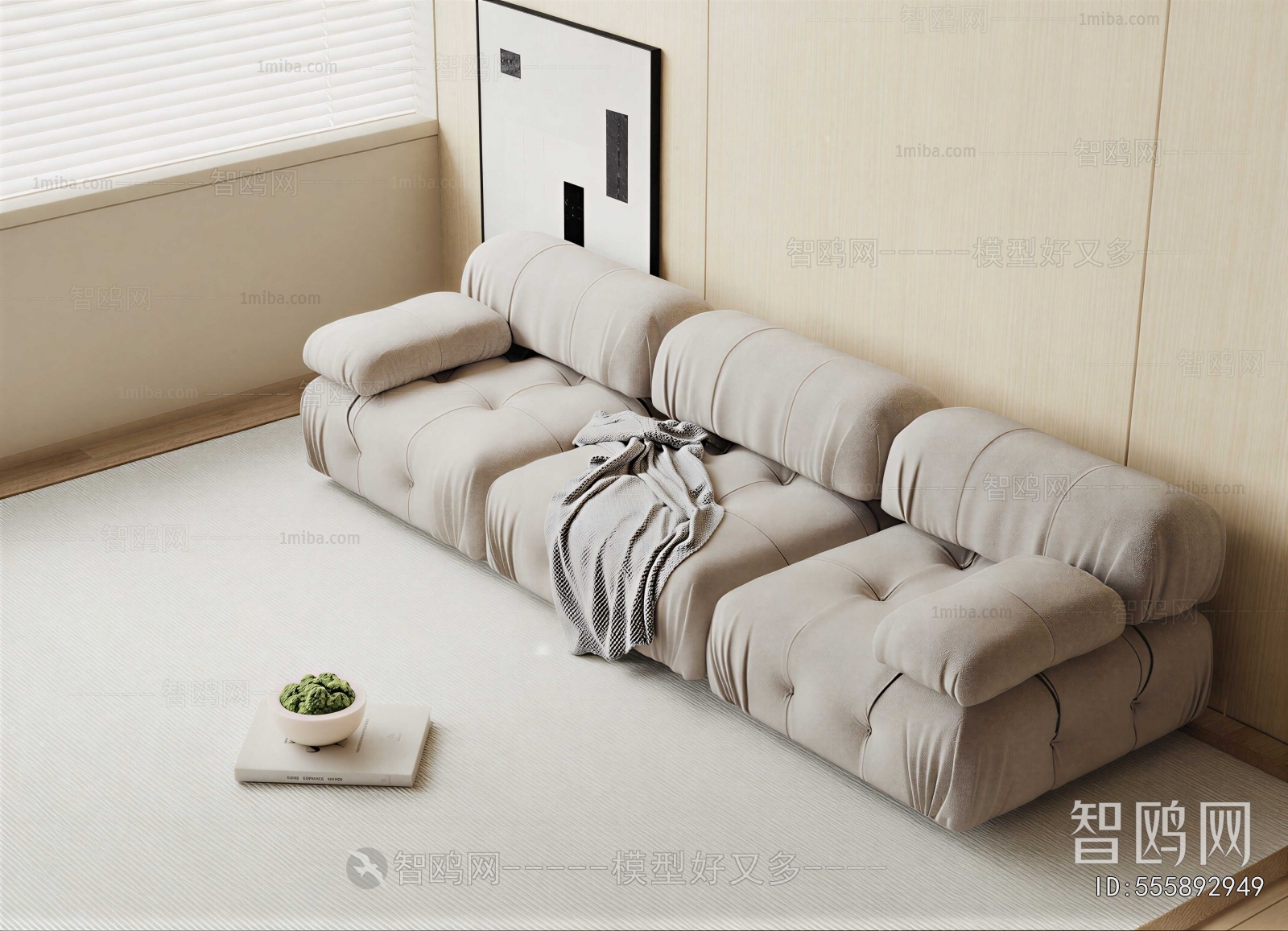 Modern Three-seat Sofa