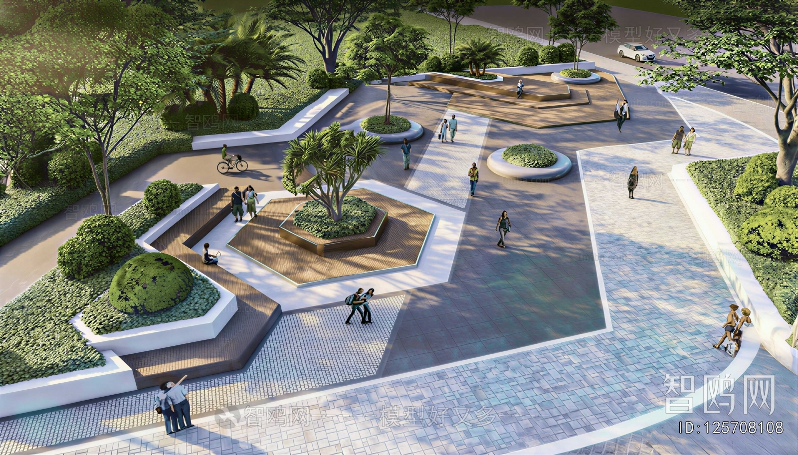 Modern Park Landscape