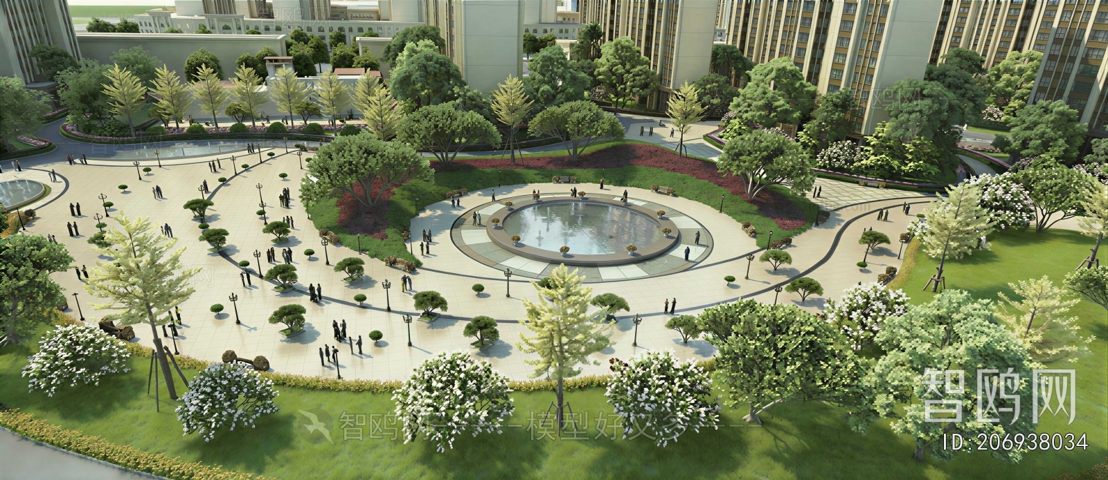 Modern Park Landscape