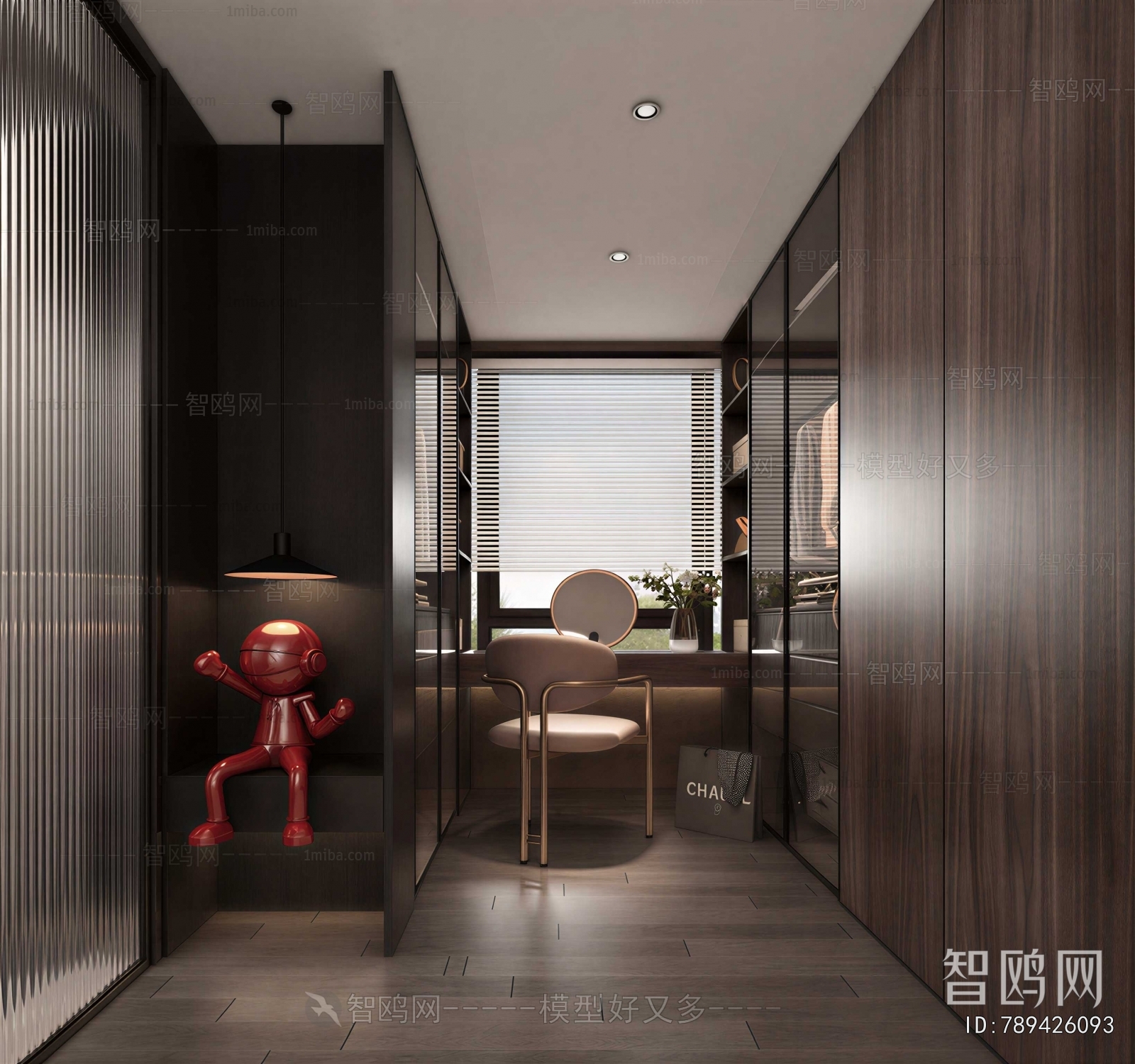 Modern Clothes Storage Area